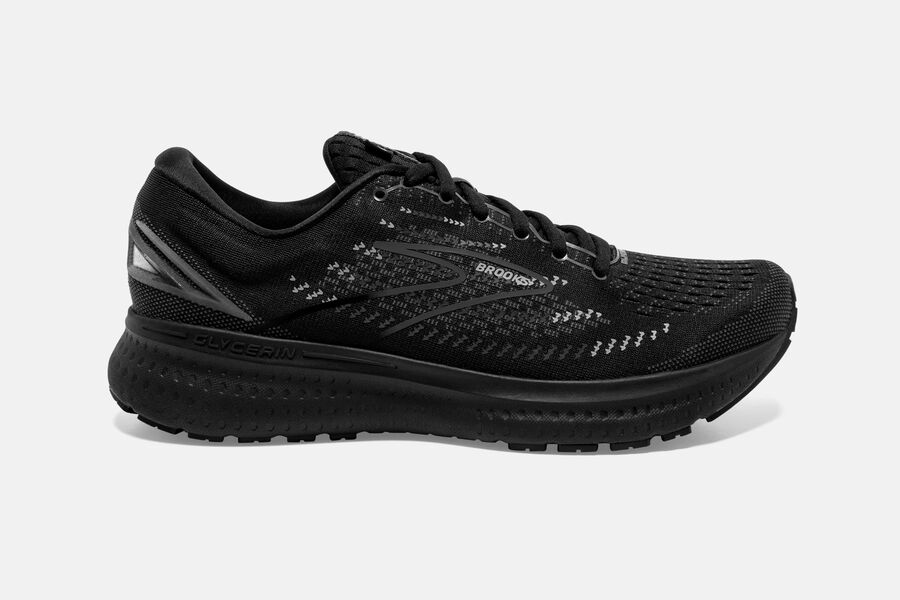 Brooks Men's Glycerin 19 Road Running Shoes Black/Ebony ( RKZQE1347 )